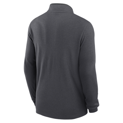 Baltimore Ravens Logo Victory Men's Nike Dri-FIT NFL 1/2-Zip Long-Sleeve Top