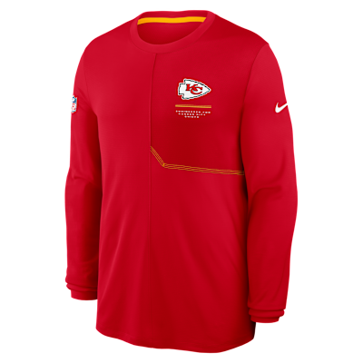 Kansas City Chiefs Sideline Coach Men's Nike Dri-FIT NFL Long-Sleeve Top from Nike - $65