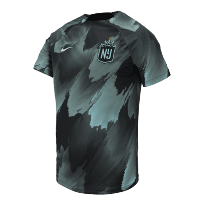 Playera Nike de la NWSL para antes del partido para hombre NJ/NY Gotham FC