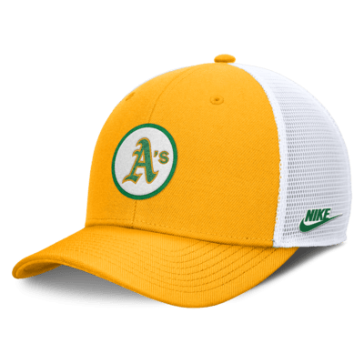 Oakland Athletics Cooperstown Rise Men's Nike Dri-FIT MLB Trucker Adjustable Hat