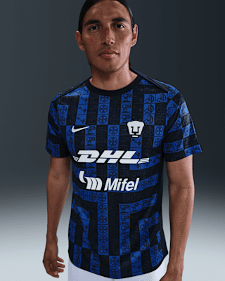 Мужские шорты Pumas UNAM Academy Pro Nike Dri-FIT Soccer Pre-Match Short-Sleeve Top