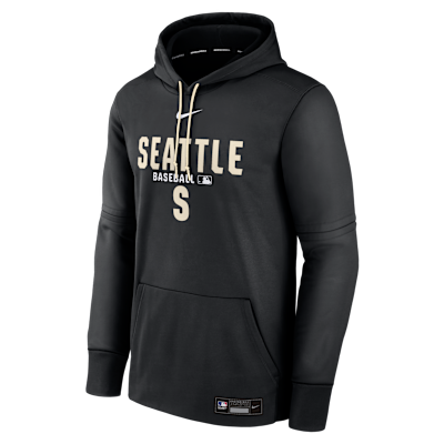Seattle Mariners Authentic Collection Men's Nike Therma MLB Pullover Hoodie