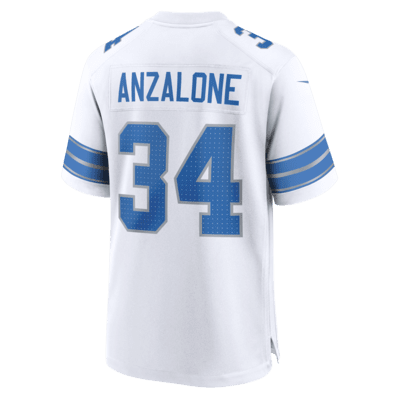 Alex Anzalone Detroit Lions Men's Nike NFL Game Football Jersey