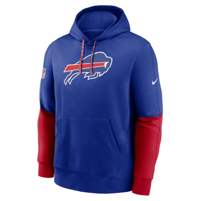 Sudadera con gorro sin cierre Nike de la NFL para hombre Buffalo Bills Sideline Team Issue Club