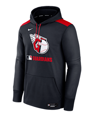 Мужское худи Cleveland Guardians Authentic Collection Nike Therma MLB Pullover Hoodie