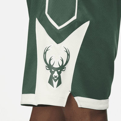 Milwaukee Bucks Icon Edition Nike NBA Swingman Shorts für Herren