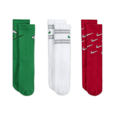 Nike Everyday Kids' Cushioned Crew Socks (3 Pairs). Nike JP