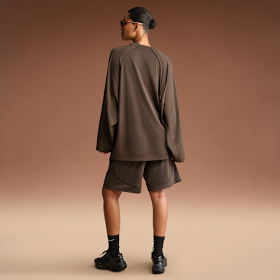 NikeSKIMS Airy Women's Oversized V-Neck Long-Sleeve Top