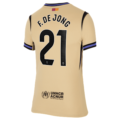 Jersey de fútbol Nike Dri-FIT del Barcelona visitante 2025/26 Stadium Frenkie de Jong para mujer