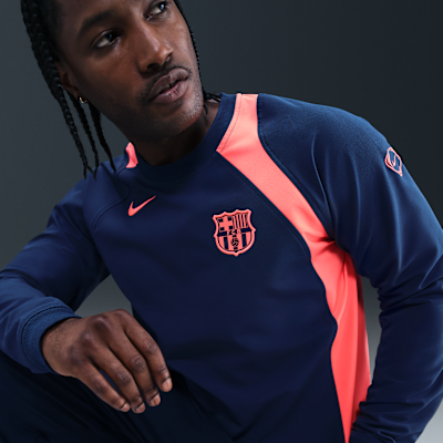 Playera de fútbol de cuello redondo Nike Total 90 del FC Barcelona alternativa para hombre