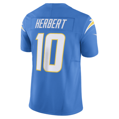 Jersey de fútbol americano Nike Dri-FIT de la NFL Limited para hombre Justin Herbert Los Angeles Chargers