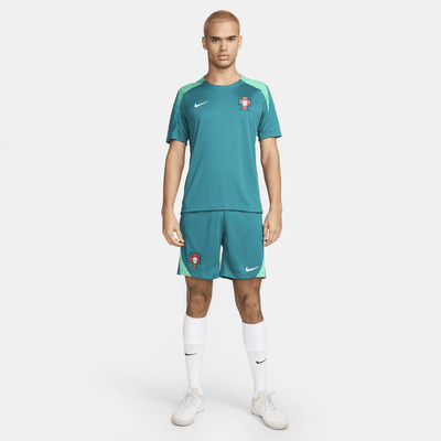 Portugal Strike Nike Dri-FIT Kurzarm-Fußballoberteil aus Strickmaterial für Herren