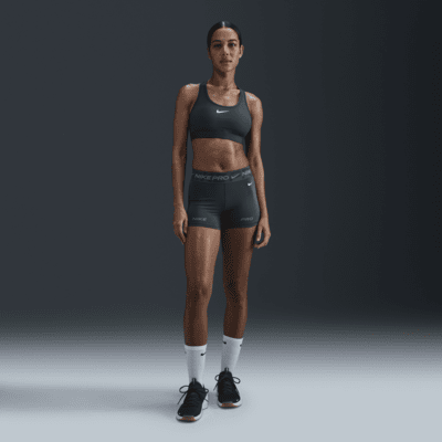 Nike Pro Grafik Bike Shorts (ca. 7,5 cm) mit halbhohem Bund für Damen