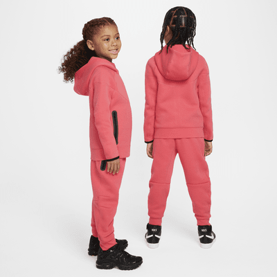 Conjunto de 2 piezas de cierre completo Tech Fleece para preescolar Nike Sportswear