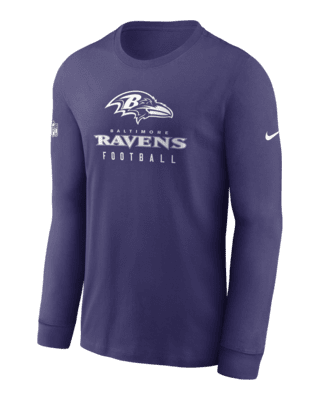 Nike Men's Dri-Fit Sideline Velocity (NFL Baltimore Ravens) T-Shirt in Grey, Size: 3XL | 00O506G8G-0BO