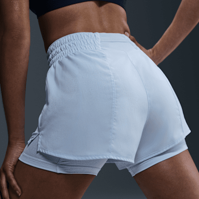 Nike One Shorts 2 en 1 Dri-FIT de tiro alto de 8 cm para mujer