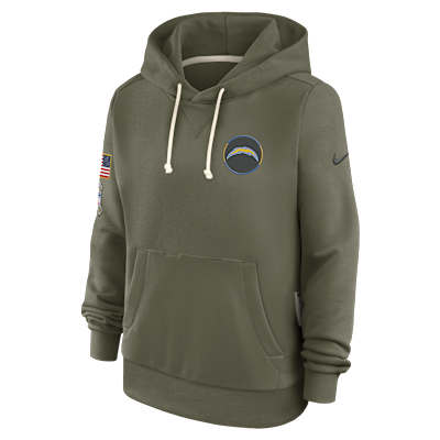 Los Angeles Chargers Salute to Service Sideline Women's Nike Dri-FIT NFL Pullover Hoodie
