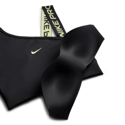 Nike Pro Swoosh Women's Medium-Support 1-Piece Pad Asymmetrical Sports Bra