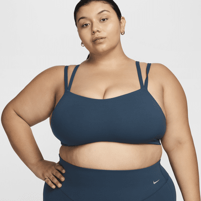 Bra deportivo con almohadilla de baja sujeción para mujer (talla grande) Nike Zenvy Strappy