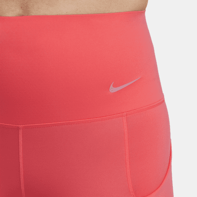 Leggings cropped de tiro alto y sujeción firme con bolsillos para mujer Nike Go