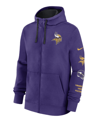 Мужское худи Minnesota Vikings Club Nike NFL Full-Zip Hoodie