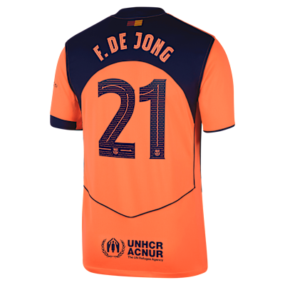 Frenkie de Jong Barcelona 2025/26 Stadium Third Men's Nike Dri-FIT Soccer Jersey