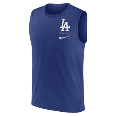 Camiseta Sin Mangas Nike Dri FIT De La MLB Para Hombre Los Angeles Dodgers Large Logo Nike Com