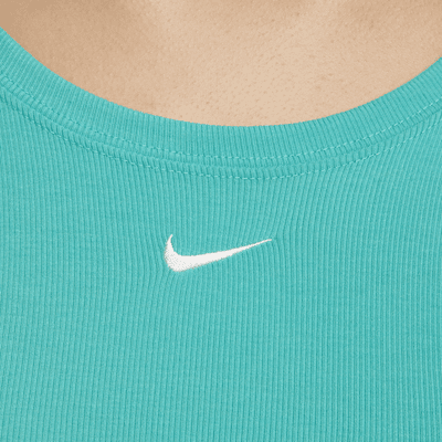 Nike Sportswear Chill Knit Women's Tight Scoop-Back Short-Sleeve Mini-Rib Top