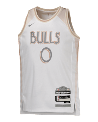 Подростковые джерси Coby White Chicago Bulls 2024/25 City Edition Big Kids' Nike Dri-FIT NBA Swingman Jersey