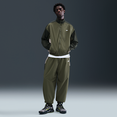 Vävd träningsjacka Nike Club i oversize-modell för män