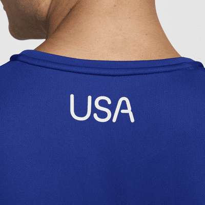 Haut de running à manches courtes Nike Dri-FIT États-Unis Miler pour homme