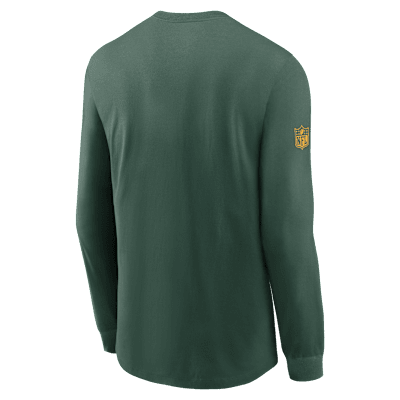 Green Bay Packers Sideline Team Issue Men's Nike Dri-FIT NFL Long-Sleeve T-Shirt
