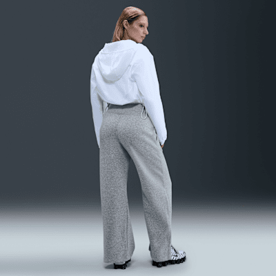 Nike Sportswear Phoenix Fleece Yüksek Belli Geniş Paçalı Kadın Eşofman Altı