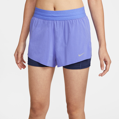 나이키 스위프트 여성 드라이 핏 미드라이즈 투인원 러닝 쇼츠