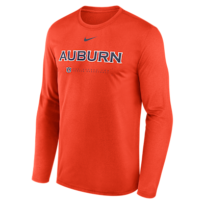 Auburn Courtside Basketball Shootaround Legend Men's Nike Dri-FIT College Long-Sleeve T-Shirt