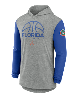 Мужская футболка Florida Basketball Jordan Brand Dri-FIT College Long-Sleeve Hooded для баскетбола