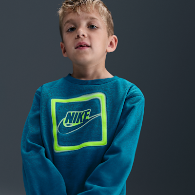 Nike Glow With Me Little Kids' Lightweight Fleece 2-Piece Crew Set