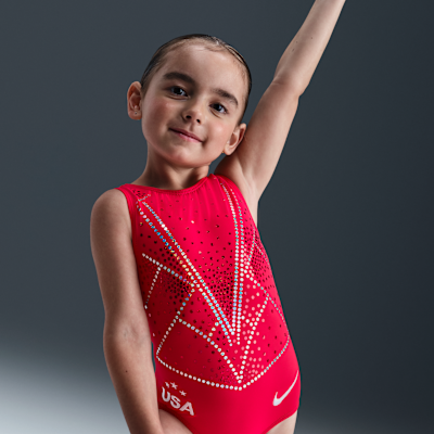 Nike Gymnastics Red Armour Leotard