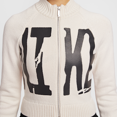 나이키 스포츠웨어 여성 타이트 그래픽 풀집 스웨터