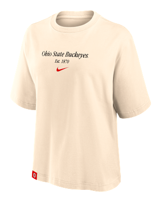 Женская футболка Ohio State Established Tag Boxy Nike College
