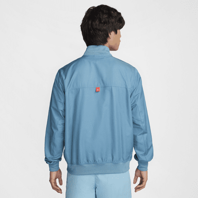 Giacca bomber Nike Football in tessuto sfoderato Atlético de Madrid Sport Essentials da uomo – Away