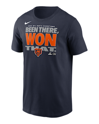 Мужская футболка Chicago Bears 2025 NFC North Champions Trophy Collection Nike NFL