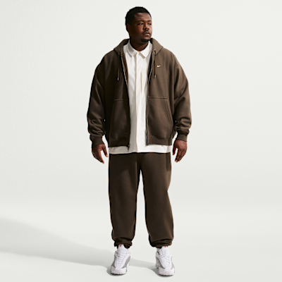 Sudadera con gorro de tejido Fleece de cierre completo para hombre Nike Solo Swoosh