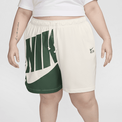 Shorts de French Terry de tiro medio de 15 cm para mujer (talla grande) Nike Air