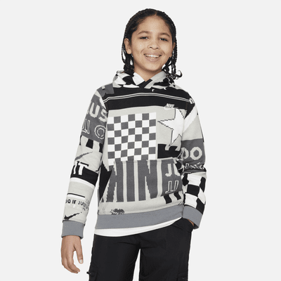 Nike Sportswear Club Fleece Big Kids' (Boys') Printed Hoodie