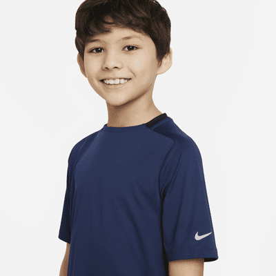 Playera de entrenamiento Dri-FIT para niño talla grande Nike Multi