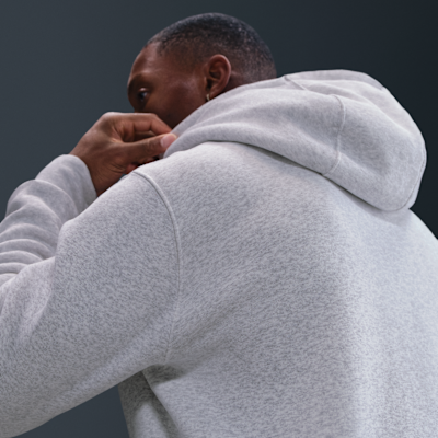 Sudadera con gorro de tejido Fleece y cierre completo para hombre Nike Club