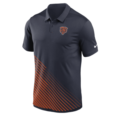 Mens NFL Team Apparel CHICAGO BEARS Football Polo Golf Shirt ORANGE –