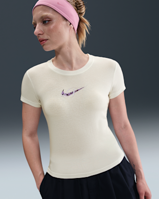 Женская футболка Nike Sportswear Chill Knit Slim Cropped