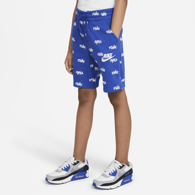 Nike Sportswear Big Kids' (Boys') Fleece Printed Shorts